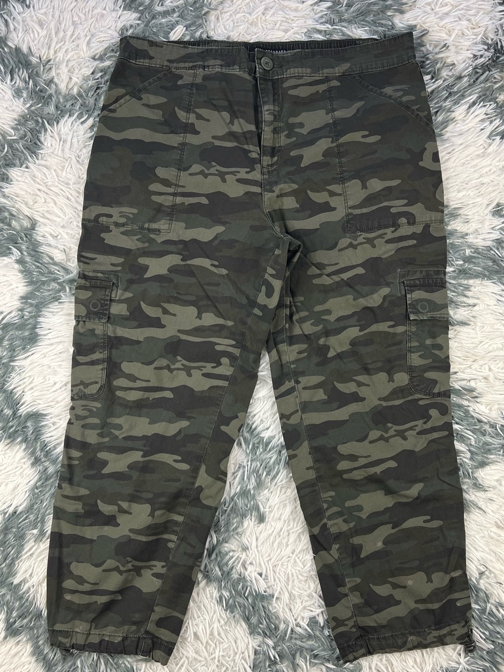 Sanctuary Social Standard Women’s Green Camouflage Cargo Pants Size XXL
